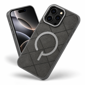 Premium Magnetic Leather Cover for iPhone 16 Pro M